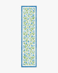 Garden Party Blue Flatwoven Rug by Mrs. Alice