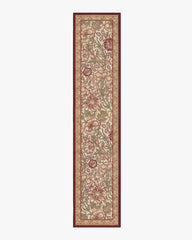 Pink & Rose Burgundy Flatwoven Rug by Morris & Co.