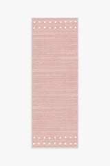 Dot Border Pink Rug