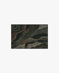 Adorned Black Multicolor Rug by Malene Barnett