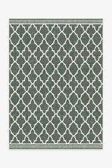 Varia Trellis Forest Green Outdoor Rug