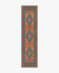 Sunset Bazaar Tropic Coral Flatwoven Rug by Matthew Williamson