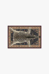 On Safari Sapphire Flatwoven Rug by Iris Apfel