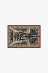On Safari Sapphire Flatwoven Rug by Iris Apfel