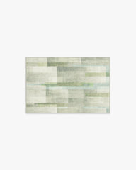 Solar Drift Silver Green Rug