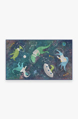 Dinosaurs in Space Flatwoven Rug