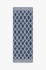 Cleo Trellis Royal Blue Outdoor Rug
