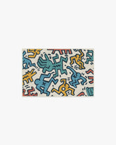 Block Party Multicolor Flatwoven Rug by Keith Haring