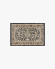 Zahra Ink & Vintage Citron Flatwoven Rug