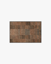Shadow Stripe Rust Rug