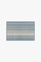 Coastal Linear Stripe Slate Flatwoven Rug