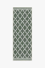 Varia Trellis Forest Green Outdoor Rug