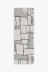 Rune Black & Ivory Outdoor Rug