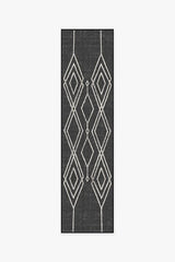 Gemma Lattice Black Outdoor Rug