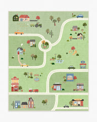 About Town Green Rug