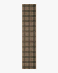 Alfie Plaid Natural & Green Flatwoven Rug