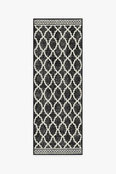 Cleo Trellis Black Outdoor Rug