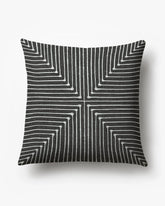 Inkdrop Charcoal Woven Throw Pillow by Jonathan Adler