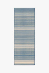 Coastal Linear Stripe Slate Flatwoven Rug
