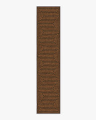 Labyrinth Brown & Orange Rug by Jonathan Adler