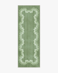 Oxbow Botanical Green Flatwoven Rug by Sanderson