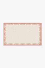 Fringe Pink & Ivory Flatwoven Rug by Gray Malin