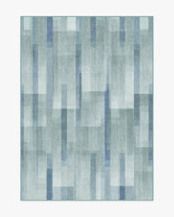 Solar Drift Silver Blue Rug