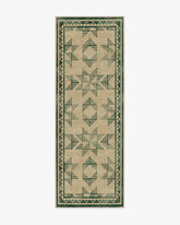 Louisa Tan & Green Rug