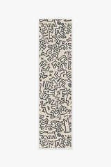 Block Party Black & Ivory Rug by Keith Haring