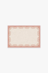 Fringe Pink & Ivory Flatwoven Rug by Gray Malin