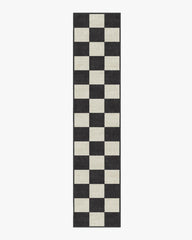 Jaque Checkered Black Flatwoven Rug