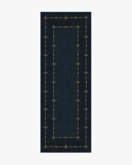 Sparkle Border Dark Navy Rug