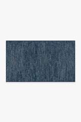 Chunky Solid Blue Outdoor Rug