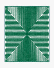 Inkdrop Green Rug by Jonathan Adler