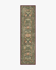 Lodden Soft Evergreen & Gold Flatwoven Rug by Morris & Co.