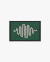 Venom Emerald Flatwoven Rug by Jonathan Adler
