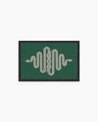 Venom Emerald Flatwoven Rug by Jonathan Adler