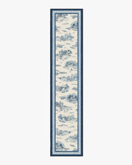 Provence Toile Delft Blue Flatwoven Rug