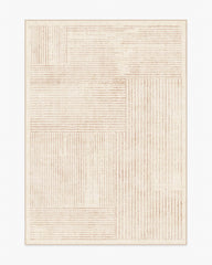 Linear Oasis Neutral Flatwoven Rug