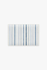 Harbor Stripe Blue Bath Mat