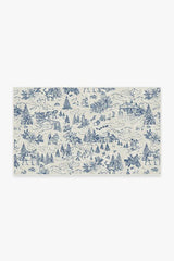 Winter Toile Blue Rug