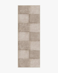 Hearth Check Warm Grey Rug