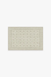 Palm Springs Ivory Stone Flatwoven Rug by Gray Malin
