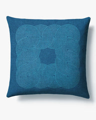 Pompidou Blue Woven Throw Pillow by Jonathan Adler