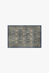 Honeysuckle & Tulip Indigo Flatwoven Rug by Morris & Co.