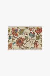 Frida Floral Natural Flatwoven Rug