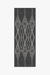 Gemma Lattice Black Outdoor Rug