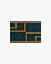 Aldo Indigo & Ochre Flatwoven Rug by The Local Project