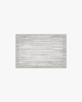 Striated Border Soft Grey Flatwoven Rug