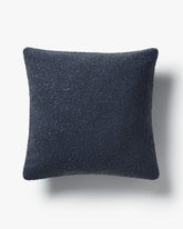 Navy Boucle Throw Pillow